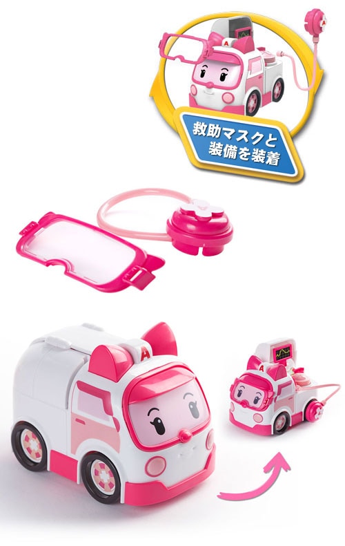 先払いのみ 韓国おもちゃ Robocar Poli ロボカーポリー ギアアップ アンバー 救急車 おもちゃ ロボカーポリー 韓流ショップ