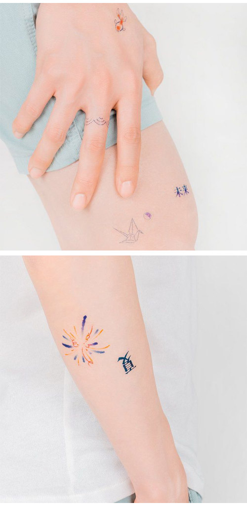 先払いのみ 韓国タトゥーシール Instant Tattoo タトゥーシール Make A Wish メイクアウィッシュ Nctジェノ着用 ファッション その以外 韓流ショップ