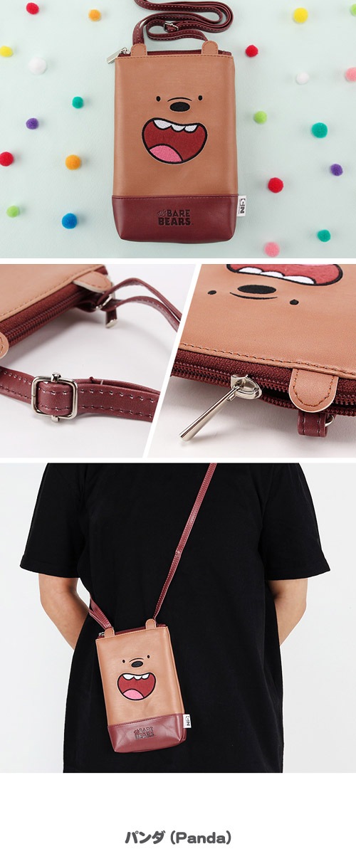先払いのみ キャラクターグッズ We Bare Bears ぼくらベアベアーズ クロス 四角 バッグ 3種1択 キャラクターグッズ We Bare Bears 韓流ショップ
