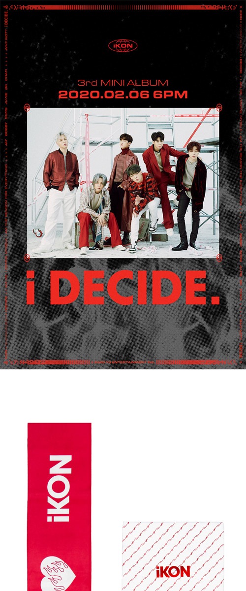 先払いのみ 韓国スターグッズ Ikon アイコン 3rd Mini Album I Decide Official Md スローガンタオルセット スターグッズ Yg Ent Ikon 韓流ショップ