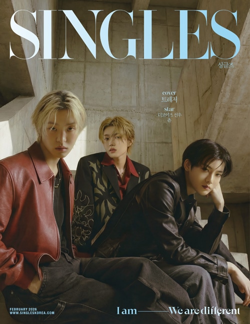 ブロマイド] 韓国女性雑誌 Singles 2026年 2月号 (TREASURE表紙選択