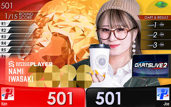 ダーツライブくじ IWASAKI NAMI ダーツライブプレイヤーグッズくじ BLACK HOLE 2026 Vol.1 | ダーツハイブ