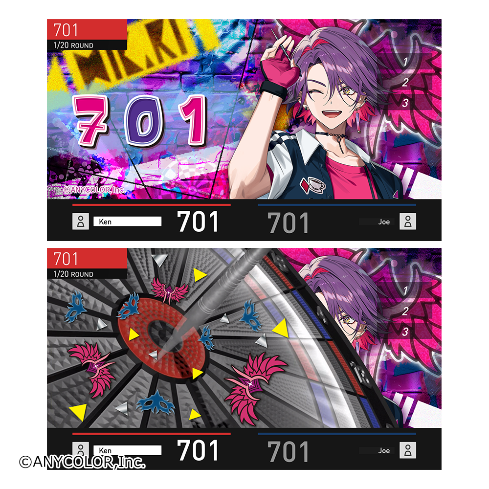 ダーツライブ・ダーツハイブ共同プロジェクト】にじさんじダーツコラボ