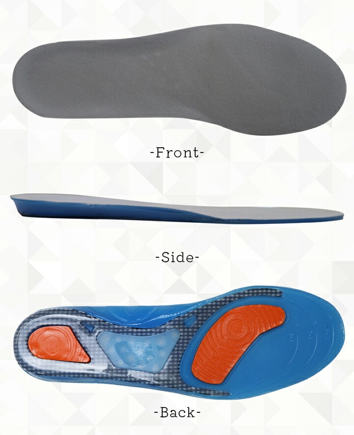 即日発送】インソール 7940 中敷き ジェル素材 衝撃吸収 薄型タイプ