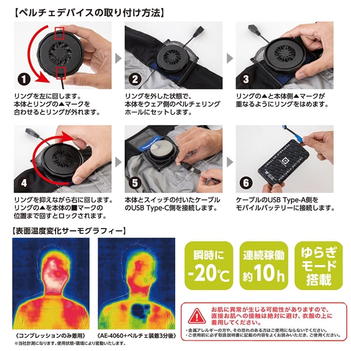 どこでも　ペルチェ　バッテリー込み 楽天市場】【アトリエケー/Atelier-k】どこでもペルチェ PE001