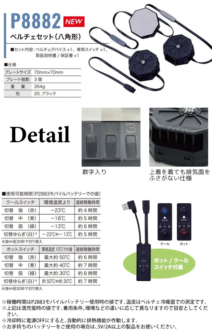 即日発送】ペルチェ ベスト フルセット【バッテリー付き】冷却