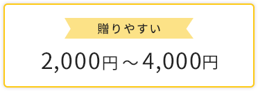 贈りやすい 2,000円-4,000円