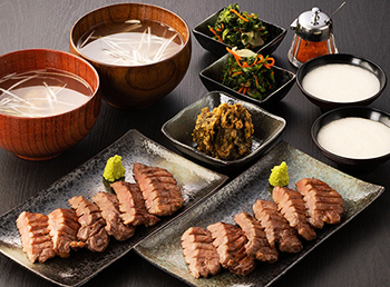 厚切り 芯たん定食セット