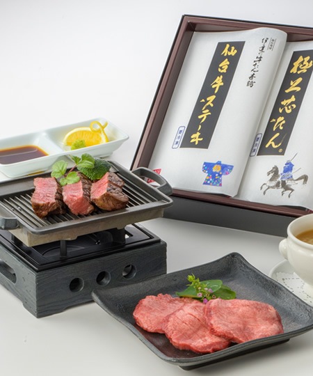 宮城の特選味覚詰合せ(仙台牛ステーキ・極上芯たん・気仙沼ふかひれスープ)