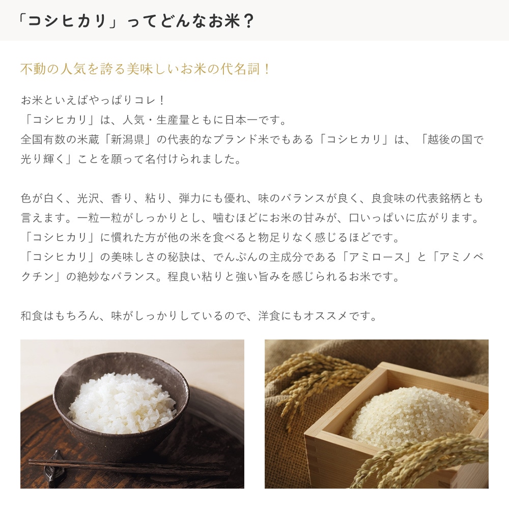 コシヒカリ 一等米玄米 30kg 石川県産 令和4年産 | 銘柄から選ぶ