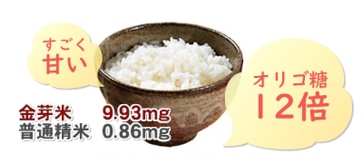 金芽米 オリゴ糖12倍 かめばかむほど甘みが出ます 食味アンケート