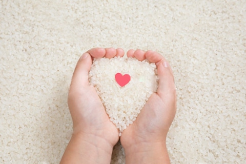 特別栽培米 白米 ハート形 安心 農薬半分以下