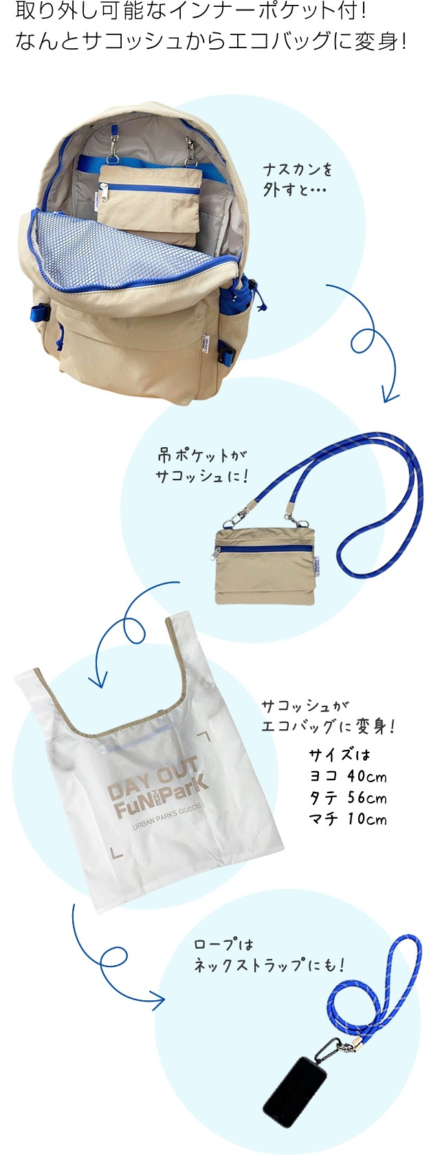 DO-036 / Fun THE ParK ParK-PACK -dayout back pack- / ファンザ 