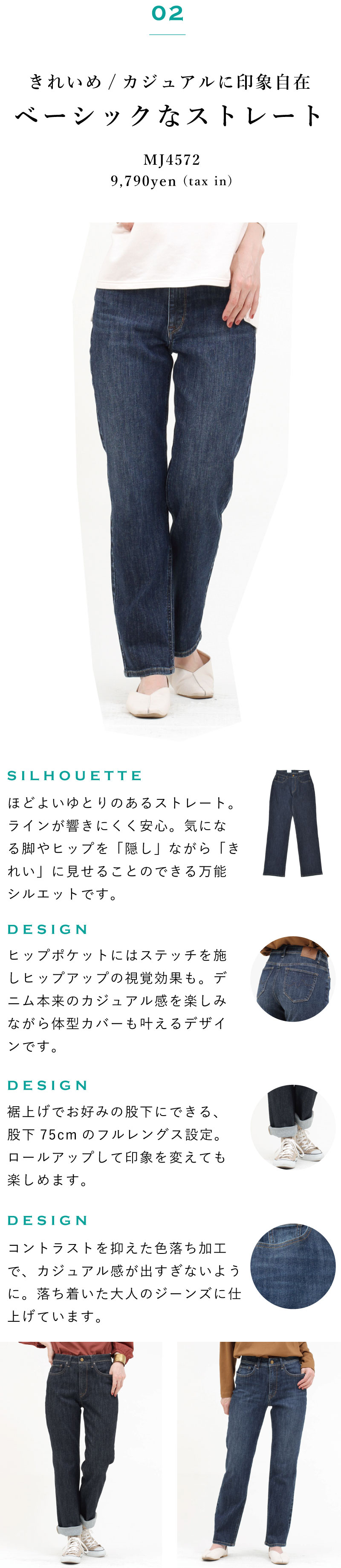 コンフォートデニム 新シルエットを大解剖！ Mrs.Jeana GOLD / DENIM