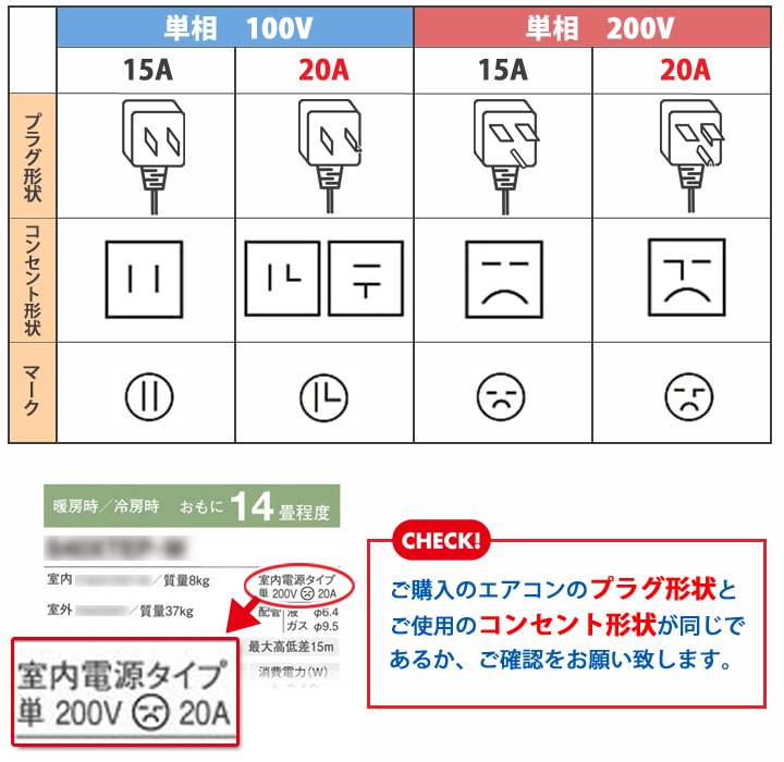 専用コンセント 穴あけ等 エアコン販売 工事のお店 エアコン本舗