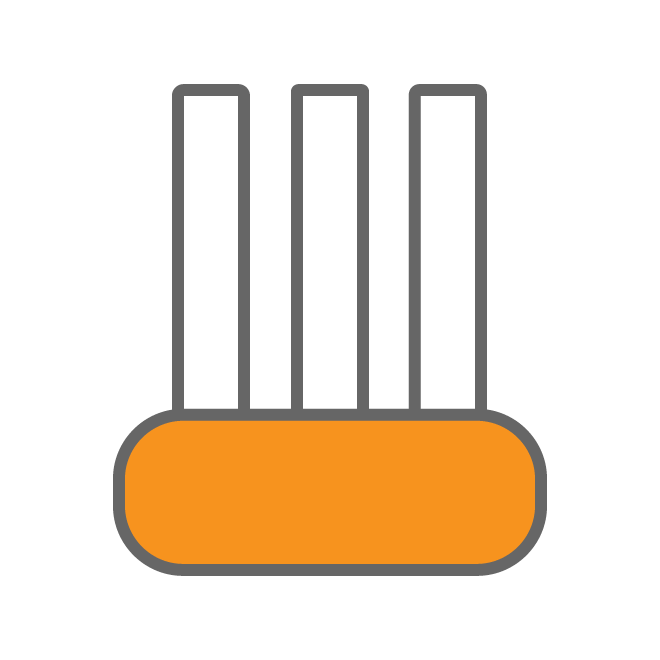 加工なしフラットブラシの画像