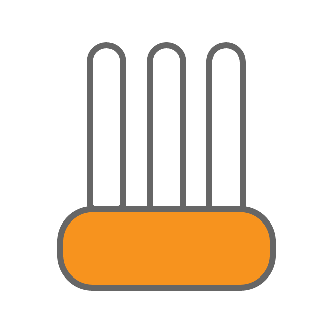 ラウンド加工ブラシの画像