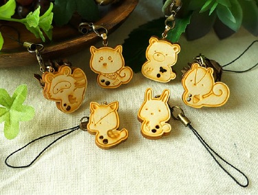 どうぶつストラップ【森のどうぶつシリーズ】