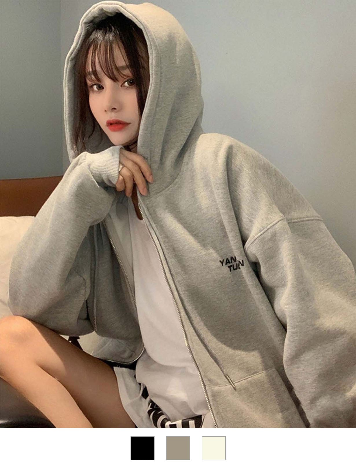 ダイエットスーツ(パーカーはリバーシブル)黒✖️ピンクLサイズ DEVICE select オーバーシルエット シンプルパーカー メンズ