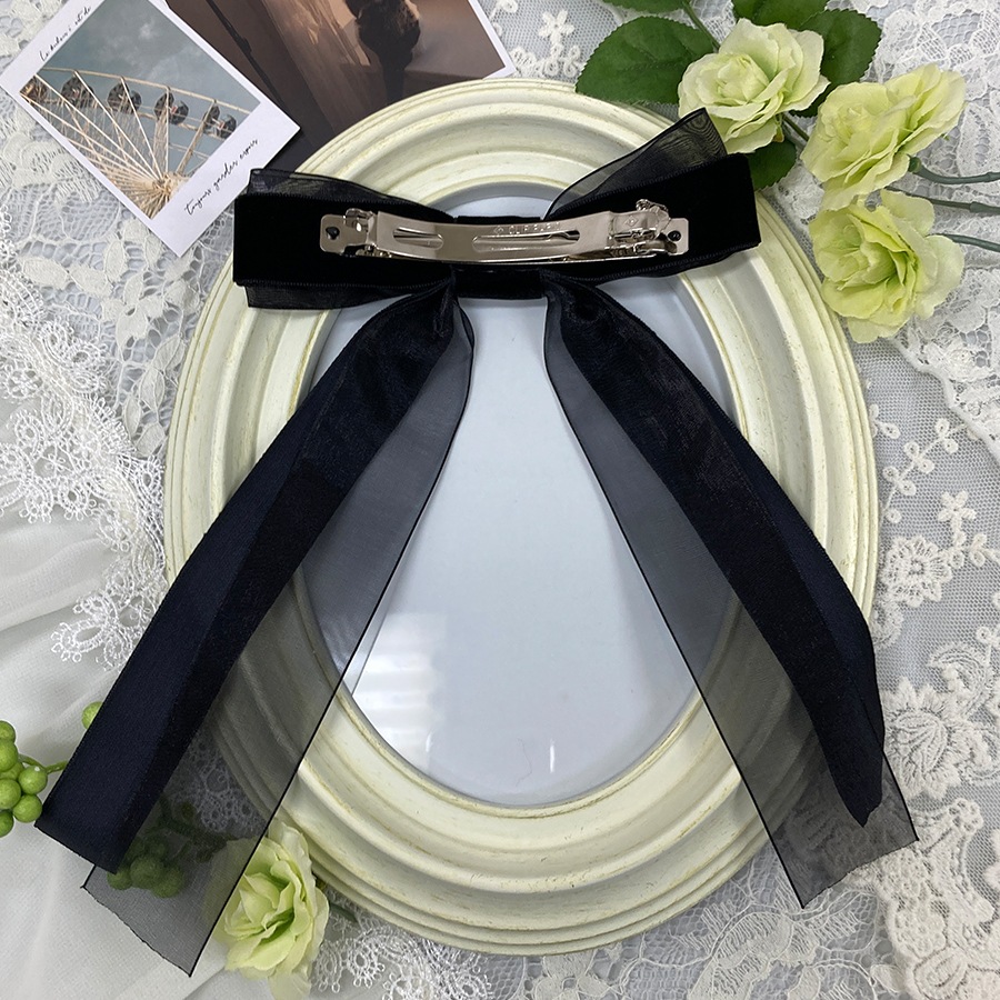 ベビー ヘアクリップH ダブルリボン リボン ヘアクリップ 2個セット har-004-0 | ヘアアクセサリー