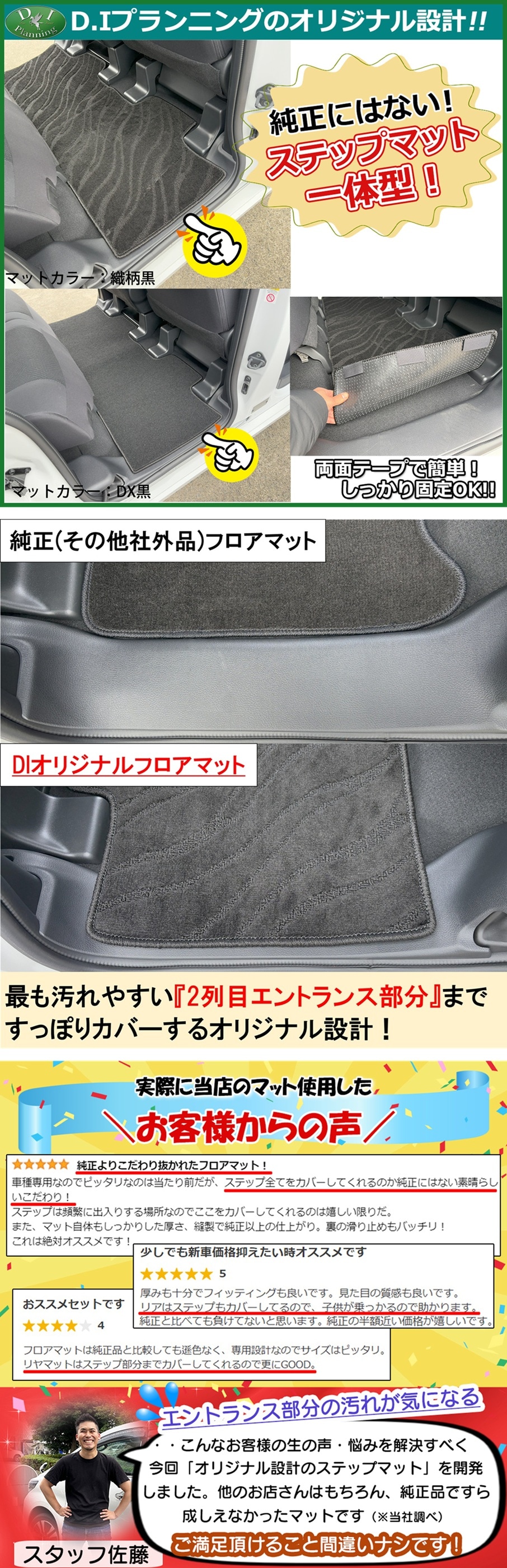 日産 ルークス 44系 防水 ゴムフロアマット ラバータイプ 社外新品 
