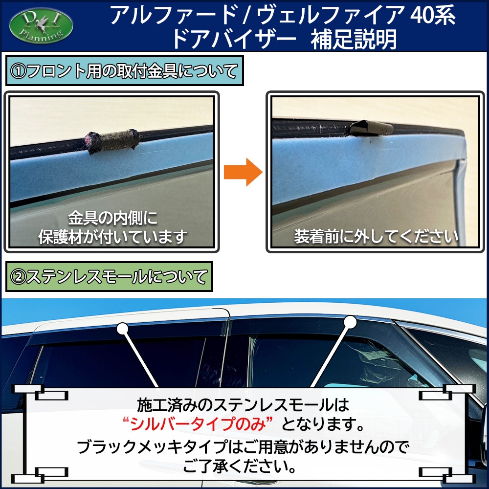 新型 アルファード ヴェルファイア 40系 レクサス LM ドアバイザー