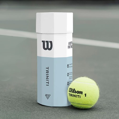 ウイルソン（WILSON） テニスボール TRINITI 4 BALL 1箱（18缶/72球