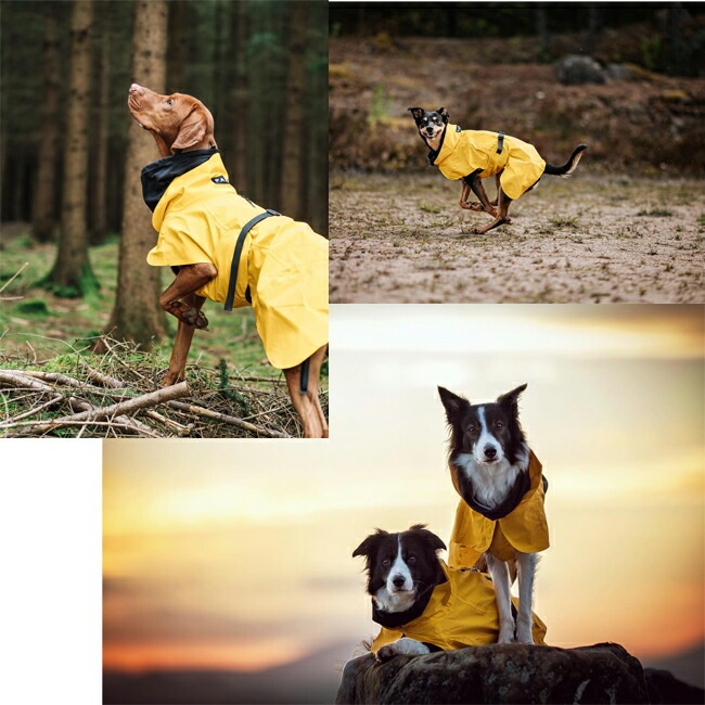 暗闇で光るレインコート PAIKKA ビジビリティレインコート 小型犬