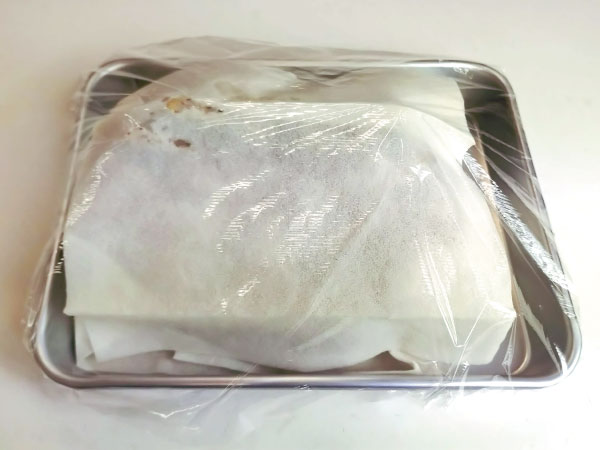 ステップ4: ラップをして冷蔵庫で24時間