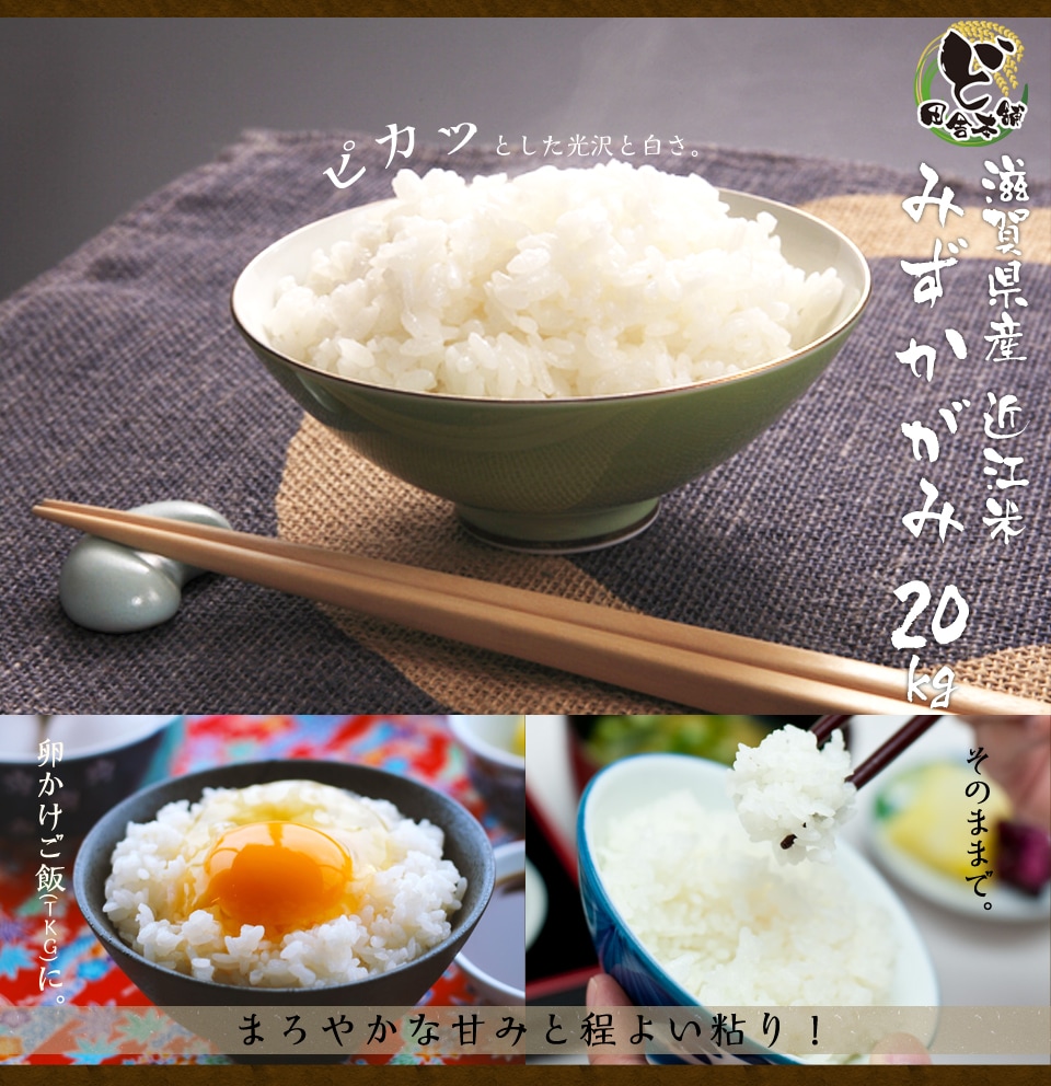 滋賀県産近江米　みずかがみ　20kg