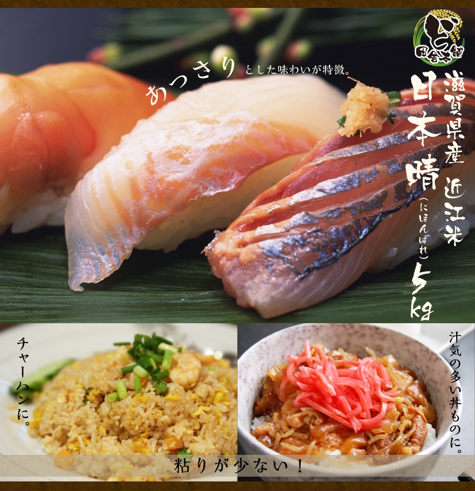 滋賀県産近江米　日本晴　5kg