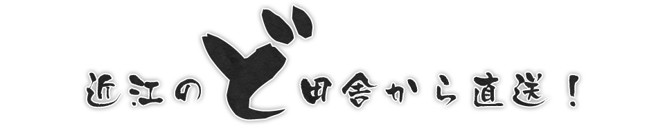 近江のど田舎から直送！