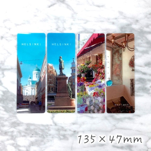 クリアしおり135×47mm（小ロット印刷）