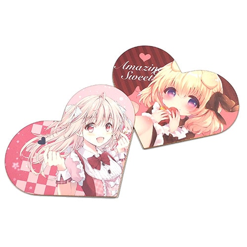 ハート型ミニ色紙