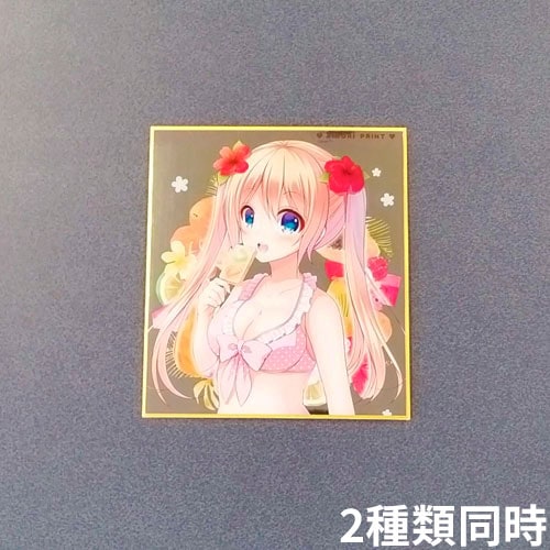 メタルミニ色紙 2種同時注文