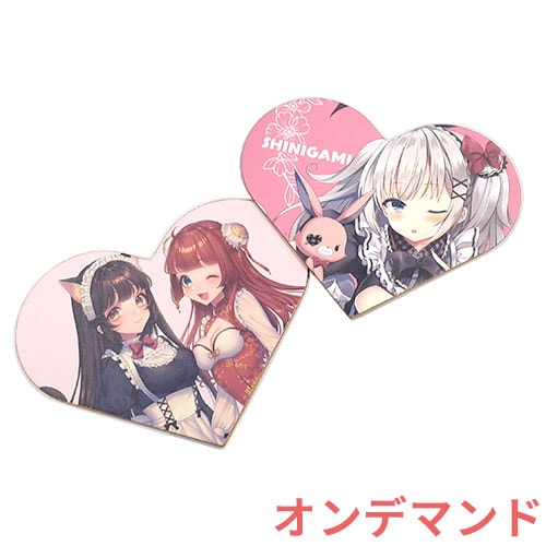 ハート型ミニ色紙（小ロット印刷）