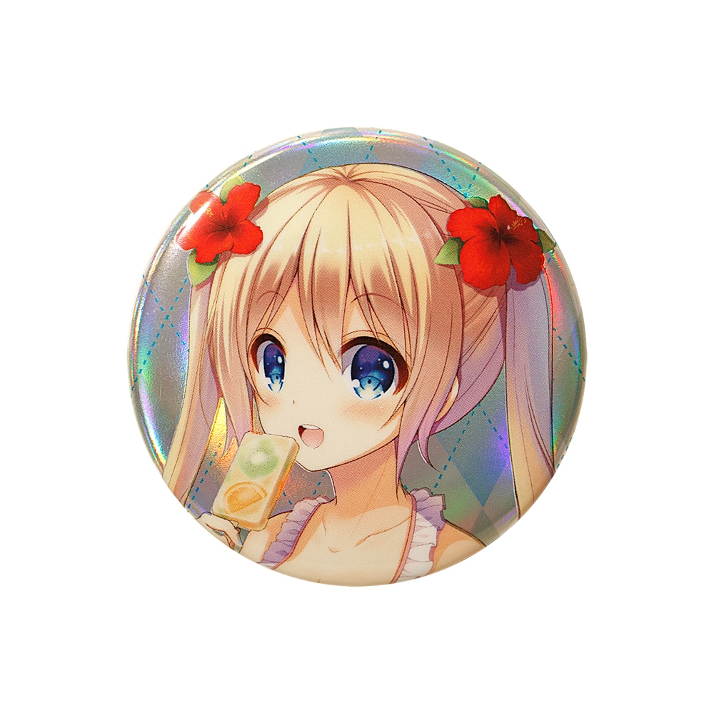 メタリック缶バッジ（57mm）