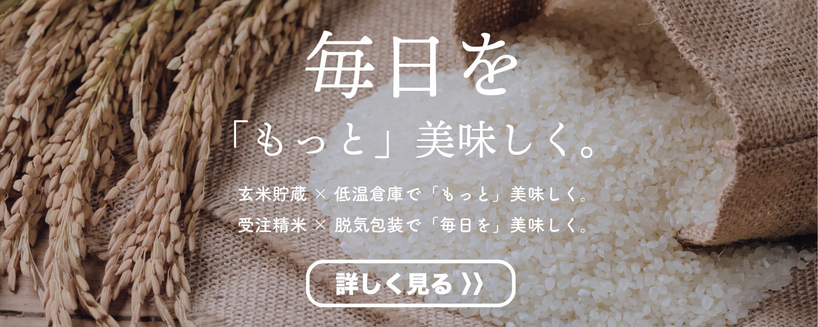 毎日を「もっと」美味しく。