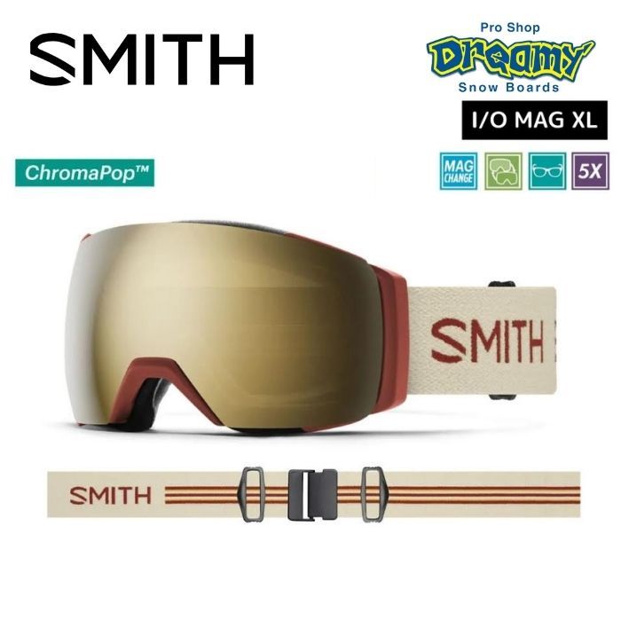 23-24 SMITH スミス I/O MAG XL 010274032 TERRA SLASH gogglesoc付き クロマポップレンズ2枚付属  眼鏡対応 スノーゴーグル ラージフィット 正規品-スノーボード（キッズ）・サーフィンの専門店｜DREAMY