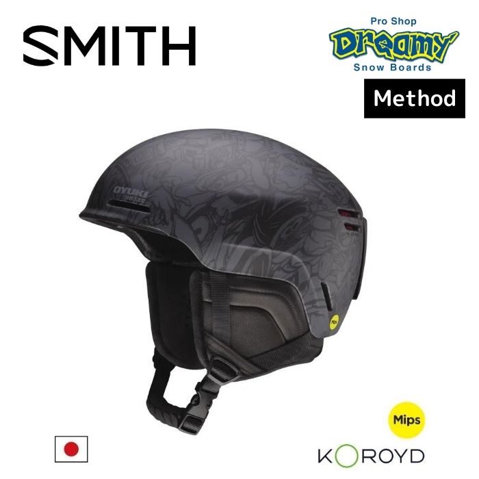 23-24 SMITH スミス METHOD 010274624 MATTE OYUKI X SMITH MIPS搭載 ASIA Fit ヘルメット  スノーボード 正規品-スノーボード（キッズ）・サーフィンの専門店｜DREAMY