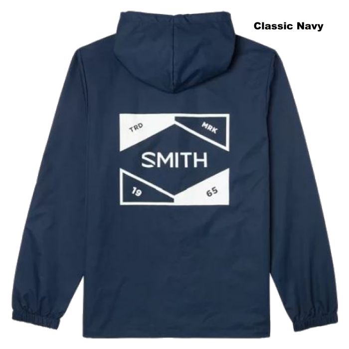 SMITH スミス Hooded Coachs Jacket 0113055 コーチジャケット フード 前開き バックプリント ナイロン素材 ロゴ  アウトドア 釣り フィッシング 正規品-スノーボード（キッズ）・サーフィンの専門店｜DREAMY