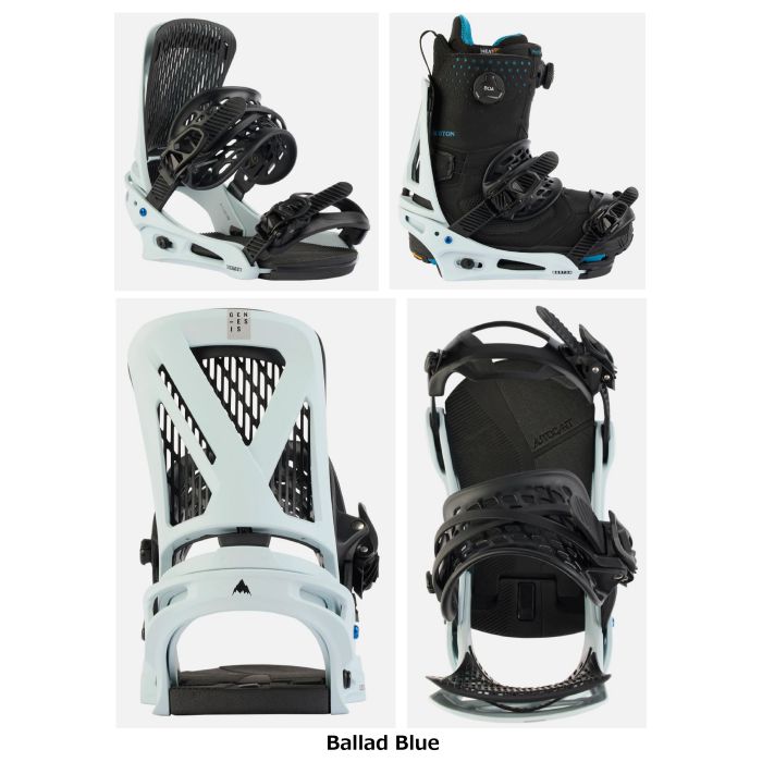 BURTON バートン Men's Genesis Re:Flex Snowboard Bindings 105471 フリースタイル  ミディアムフレックス バインディング スノーボード 22-23 正規品-スノーボード・サップ・サーフィン・スケートボードの