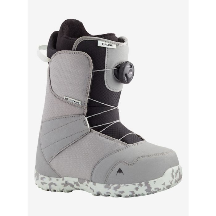 BURTON バートン Kids' Zipline BOA Snowboard Boots 131911 ジップライン スノーボードブーツ ミディアム  オールマウンテン キッズ Gray/Neo-Mint 正規品-スノーボード（キッズ）・サーフィンの専門店｜DREAMY