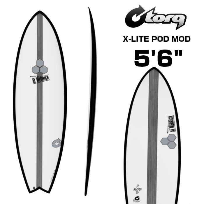 TORQ Surfboard トルクサーフボード アルメリック ポッドモッド PODMOD-X-LITE 5’6 BLACK/PINLINE  サーフィン SURF-スノーボード（キッズ）・サーフィンの専門店｜DREAMY