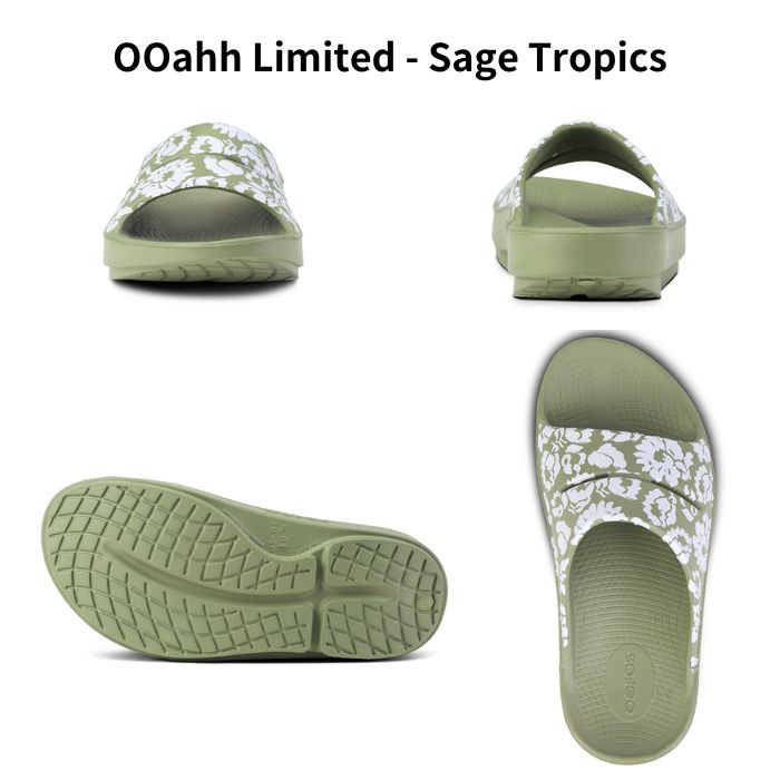 OOFOS ウーフォス OOahh Limited Sage Tropics 2000590114231 リカバリーシューズ 特殊ソール 衝撃吸収  洗濯可能 防臭効果 軽量 正規品-スノーボード（キッズ）・サーフィンの専門店｜DREAMY