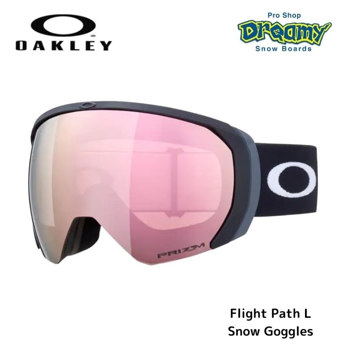 OAKLEY オークリー Flight Path L Snow Goggles 71105300 スノーゴーグル Prizm Rose Gold  Iridium/Matte Black 23-24モデル 正規品-スノーボード（キッズ）・サーフィンの専門店｜DREAMY