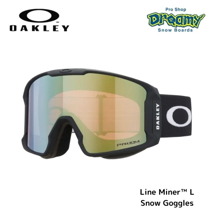 OAKLEY オークリー Line Miner? L Snow Goggles 7070C301 スノーゴーグル Prizm Sage Gold  Iridium/Matte Black 23-24モデル 正規品-スノーボード（キッズ）・サーフィンの専門店｜DREAMY