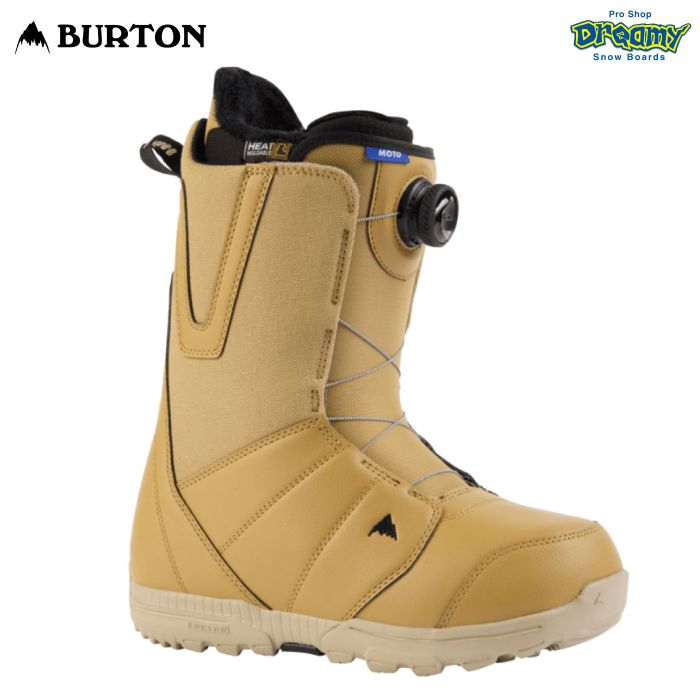 BURTON Men's Moto BOA Snowboard Boots Wide 214251 モト スノーボードブーツ ワイド ボア  ソフトフレックス ライトウエイト ]オールマウンテン Camel 正規品 ☆スノーボード,ブーツ,ブランド,BURTON  ドリーミー公式オンラインストア