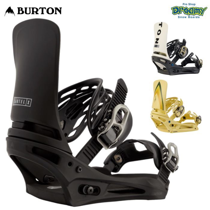 BURTON バートン Men's Cartel X Re:Flex Snowboard Bindings 222301