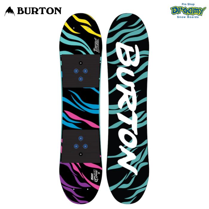BURTON バートン Kids' Mini Grom Snowboard 236001 キッズ ミニグロム フラットトップ ツイン オールマウンテン  初級者向け スノーボード 板 22-23 正規品-スノーボード・サップ・サーフィン・スケートボードの